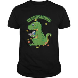 Reading Dinosaurus Trex Book Lover Shirt